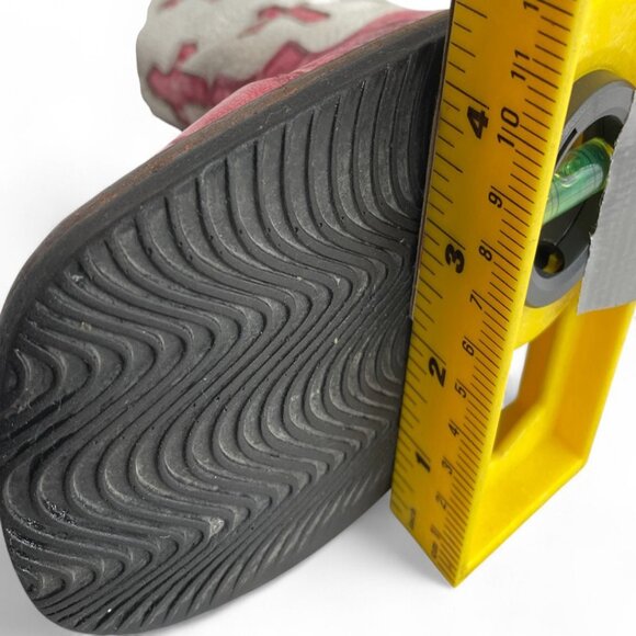 Ferrini Pink White Crosses Leather Distressed Western Cowgirl Cowboy Boots 8.5 - Picture 14 of 15